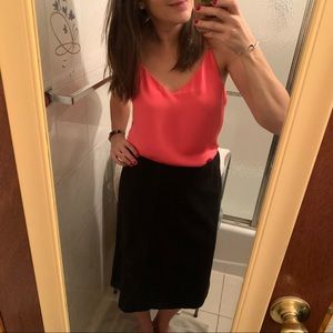 Gap Wool Blend Midi Pencil Work Skirt